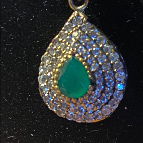 One of a kind Sterling and yellow gold natural gem stones - Picture 5 of 7